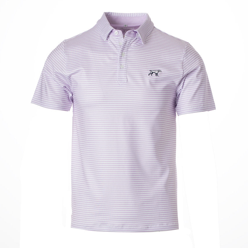 The Marshall Performance Polo youth Lavendar/white