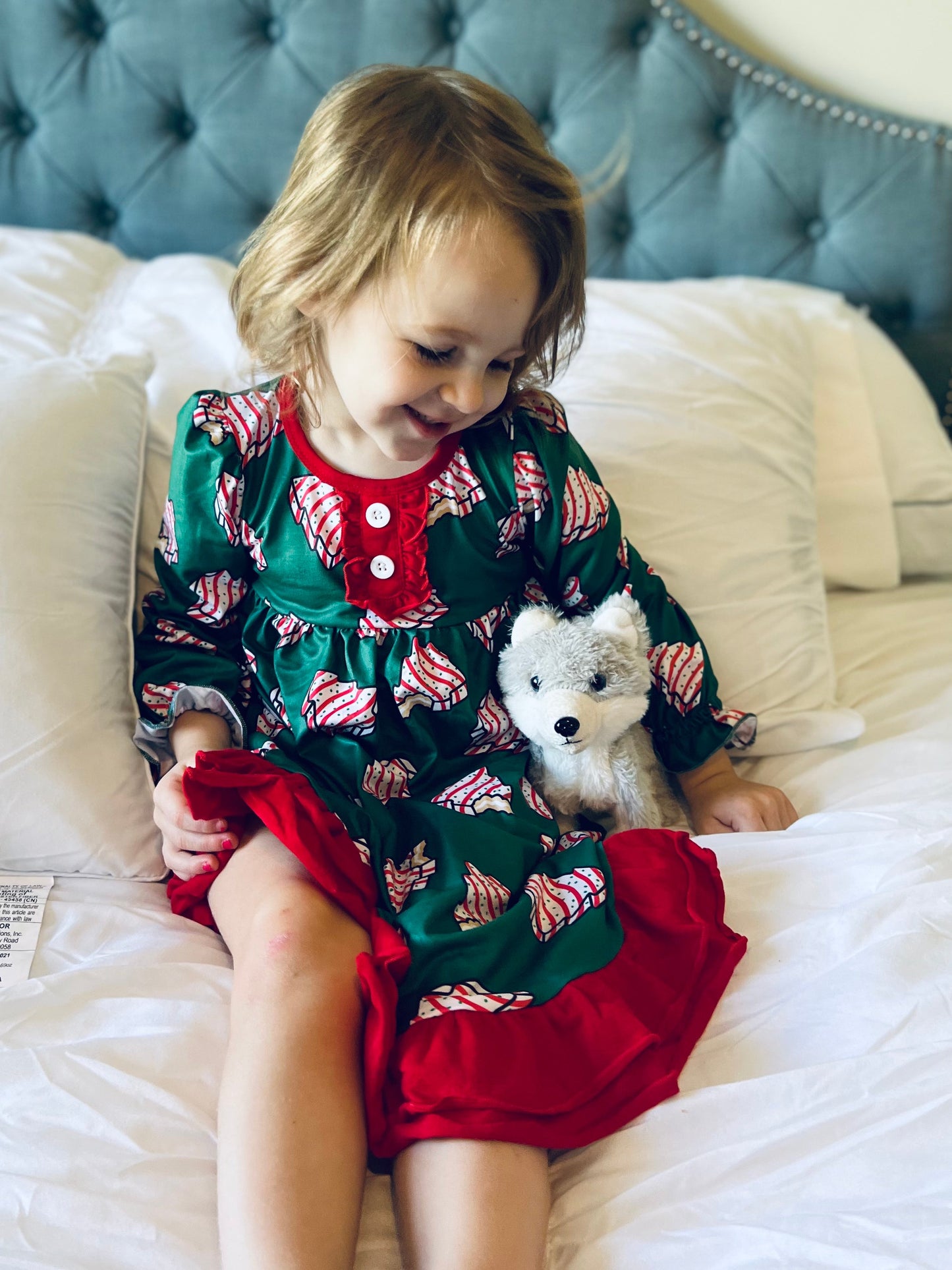 Christmas tree cake gown