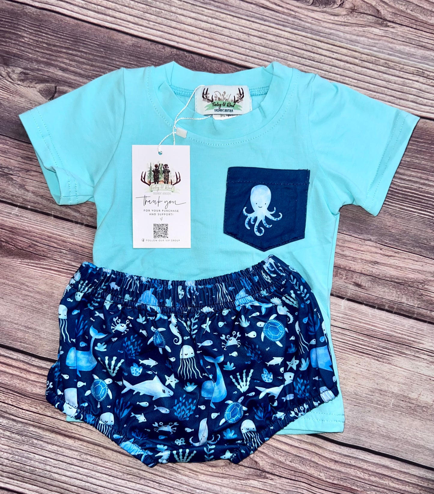 Life in the deep blue sea Diaper set