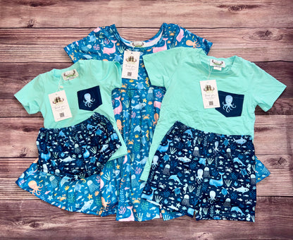 Life in the deep blue sea Diaper set