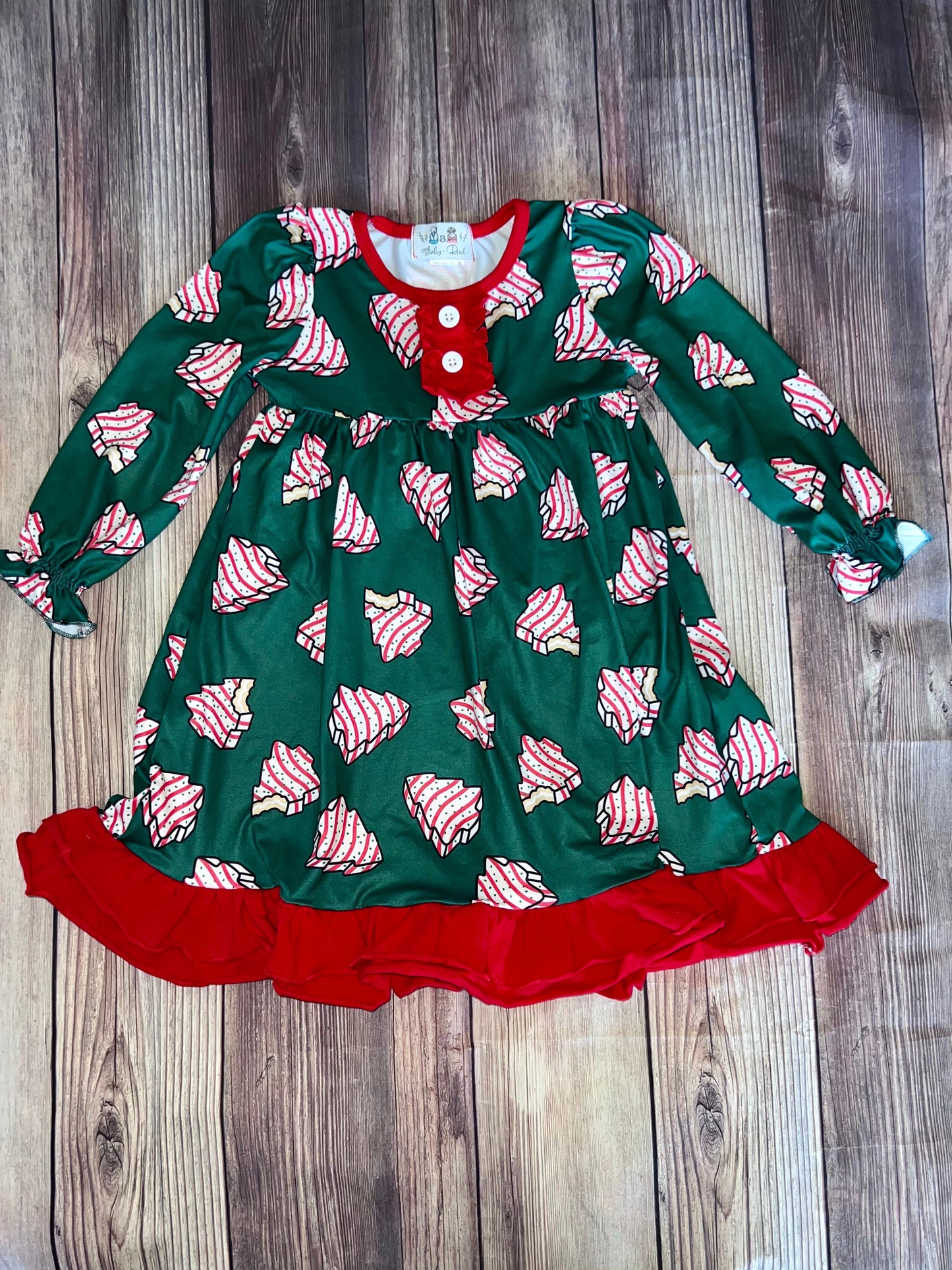 Christmas tree cake gown