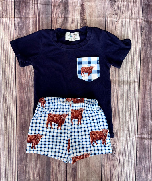 Highland cow short set (RTS)