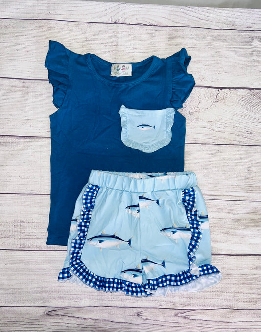 Bluefin girl short set (rts)